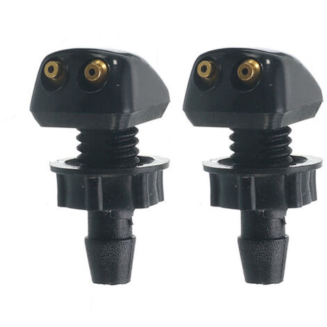 2 pcs Buses de Lave-Glace Avant Voiture Jet de Pulvérisation, Petit D'essuie-Glace de Lave-Glace Universelles Buses de Pare-Brise de Voiture, Buse D'essuie-Glace de Lave-Glace Voiture (1/5)