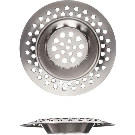 Lot de 2 crépines d'évier en acier inoxydable pour cuisine et salle de bain, buanderie, évier et autres trous de drainage, gadgets de cuisine, idéales pour les ustensiles de cuisine (7 c (1/5)