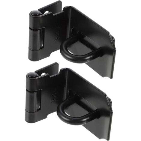 2 Pièces Boucle Moraillon De Cadenas à 90 Degrés Porte Coulissante Loquets De Serrure D'armoire Serrure à Moraillon Basculer Le Moraillon Acier Inoxydable Verrouiller Lourd (1/5)