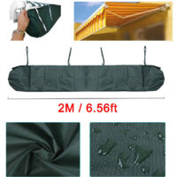 VURAHOME - Housse de protection pour auvent, housse anti-poussière pour auvent de terrasse, housse de rangement pour auvent de terrasse, protection hivernale étanche,2m,Vert