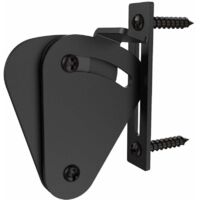 VURAHOME - Loquet Verrou de Porte Coulissante de Porte Serrure de Baie Vitrée Coulissante Kit de Serrure pour Porte de Grange Grille Atelier Boulon de Porte (Black)