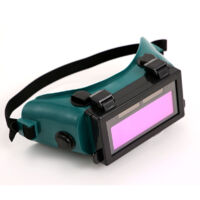 VURAHOME - Lunettes de Soudure, Lunettes à Assombrissement Automatique Lunettes de Soudage à Obscurcissement Automatique Solaire Lunettes de Protection de Soudeur (Vert Foncé)