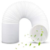 VURAHOME - Tuyau Climatiseur Mobile, Tuyau dclimatisation 150MM1.5M Tuyau d'Évacuation Climatiseur Flexible PVC Tuyau Evacuation Climatiseur Mobile Tuyau d'échappement pour Climatisation mobile