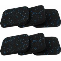 VURAHOME - Tapis Anti Vibration Machine a Laver, Tapis Machine à Laver Anti Vibration Patin Anti Vibration Lave Linge en Caoutchouc pour Tapis Roulant, Sèche-Linge et Machine à Laver(6Pcs 10 x 10 cm)