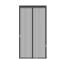 VURAHOME - Moustiquaire AimantéE Porte Fenetre150240cm Moustiquaire Enroulable Moustiquaire sur Mesure de Porte Fermeture Automatique pour Porte d Entrée Intérieur/Patio, Noir