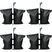 VURAHOME - Lot de 4 Poids de Sable pour Gazebo,Poids de Sacs de Jambes de Gazebo de Qualité Industrielle,Sac de Poids de Cousu Robuste,pour Les Tente Pare-Soleil,Parasols,Auvent,Sac à Pieds Lestés Tra