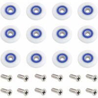 VURAHOME - Roulette Porte Douche Roulettes pour Porte de Douche Roulette Porte Douche Roues Roulettes de Rechange Roulette Porte Roulette de Douche pour Porte de Douche avec Des Vis,23 mm de diamètre,