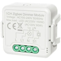 VURAHOME - Zigbee Smart Dimmer Module Application Telecommande Controle Vocal Controle De Synchronisation Partage Compatible Avec Alexa Echo Google Accueil Pour Home Bureau, Blanche, Dimmer Switch & 1