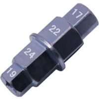 VURAHOME - Axe de Roue Avant Moto, XU,Clé pour Axe de Roue,Clé pour Axe de Roue de Moto,Douille Speciale Moto,Axe Hexagonal,Axe de Roue Moto,Axe de Roue Avant (Argent) -