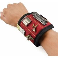 VURAHOME - Bracelet magnétique, 10 aimants puissants puissants Bracelet magnétique pour tenir des vis, des clous, des embouts, des attaches, des rondelles, des boulons, des ciseaux, de petits outils e