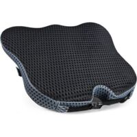Coussin d'assise en mousse à mémoire de forme souple et haute densité – l'assise en forme de coin et le dossier surélevé élargissent votre champ de vision et offrent un soutien confortable au bas du d