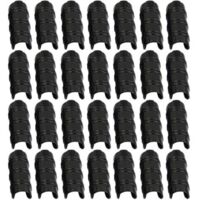 30 Pcs Pinces De Tuyau Couverture De Plante Filet Tunnel Cerceau Clips Pince Filet Tunnel Cerceau Clips Verser Film Ombrage Filet Tige Clip Pour Serres Cadre Abris (Noir)