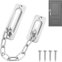 (Silver)Door Chain, Security Lock, Door Lock, Door Lock Chain, Front Door Curtain Chain, Security Chain for Door, Security Lock