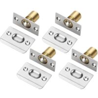 Ensemble de 4 verrous à bille pour porte, verrou à bille réglable en acier inoxydable, loquet à bille, verrou à bille, pêne dormant, verrou à bille, verrou à bille à rouleau, verrou de porte de