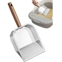 Lightweight Kitten Scooper, Versatile Kitten Litter Scoop, Cat Tool with Sturdy Material, Litter Scoop Accessory, Pet Tool with Holder, Cat Scooper for Indoor and Outdoor Use