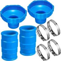 Kit adattatore per tubo flessibile di aspirazione per piscina compatibile con adattatore Intex B, per piscine fuori terra, skimmer di superficie per aspirazione, piccolo filtro