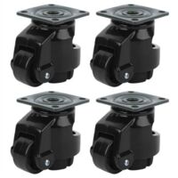 4 Pièces Roulette de Réglage de Niveau, Roulette D'Établi Rétractable Roulette de Nivellement Robuste Roulette Industrielle Pour Tables Mobiles