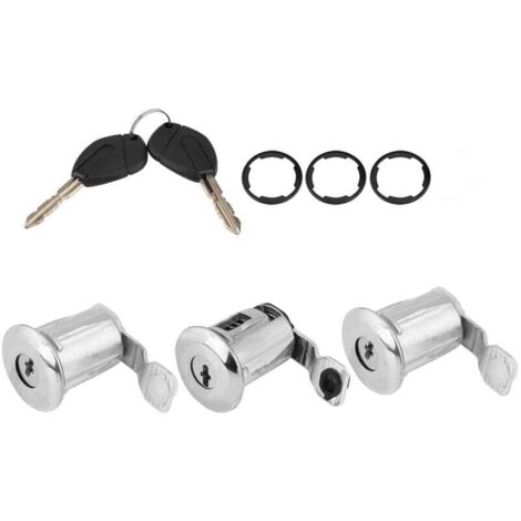 door locks citroen c1, Barrel Car Lock Cylinder Set Car Auto Barrel Lock 252522 Car Door Lock Cylinder Set with Keys for Partner Citroen Berlingo Xsara Car Lock Accessories Professional( (1/2)