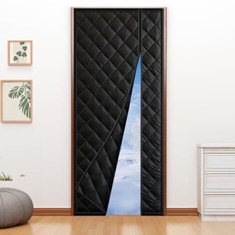 Magnetic thermal insulation curtain 90x210cm  Thermal curtain for cold protection  Windproof and energy-saving cold protection curtain  Pet-friendly  Thermal curtain for basement doors, balconies, and