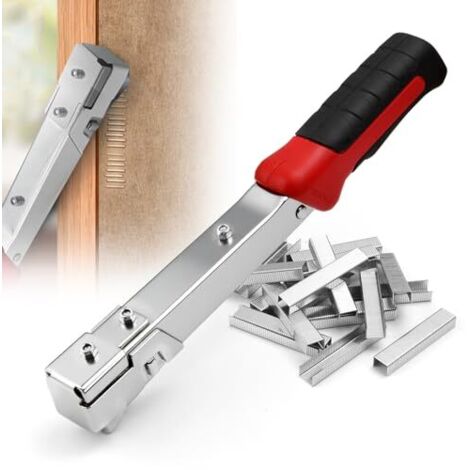 Hammer stapler, 1 x impact stapler - manual stapler staple gun for staples type 140, 6-10 mm (1/5)