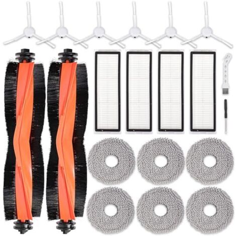 [NEVER USED] 20-piece accessory set for the Xiaomi X20+ and X10+ vacuum cleaners. Includes: 2 main brushes, 4 filters, 6 mops, 6 side brushes, 1 screwdriver, and 1 cleaning brush. (1/5)