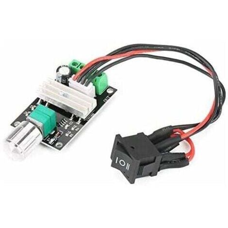 [NEVER USED] 12V Motor Speed Controller, DC Motor Controller, DC 6V 12V 24V 3A PWM Motor Speed Control, Reversible Governor, Controller with Switch (1/4)