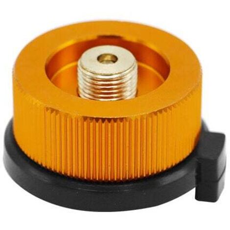 [NEVER USED] Camping Stove Gas Adapter Conversion Head Adapter for Canister Butane Screw Gas Cartridge Adapter Piston, Outdoor Equipment (1/4)