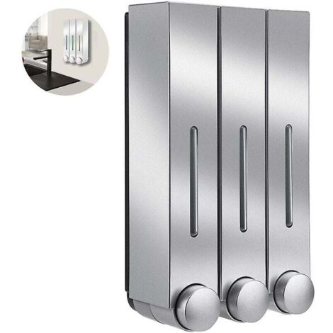 [NEVER USED] Multi Box Soap Dispenser for Shower Gel Shampoo Conditioner Wall Mount (1/4)