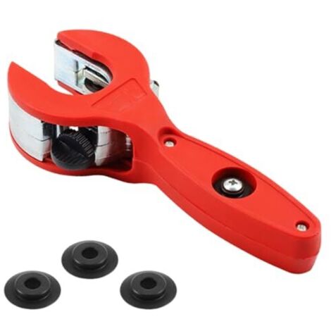 [NEVER USED] Ratchet Pipe Cutter with 3 Spare Cutting Wheels, Copper Pipe Cutter, Precision Pipe Cutter, for Stainless Steel and Copper Pipes, 8-29mm, Particularly Suitable for (1/5)
