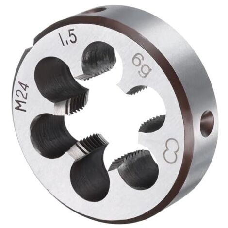 [NEVER USED] Round thread cutting die M24 x 1.5 Metric thread Right-hand cutting die, Alloy tool steel Thread repair tool