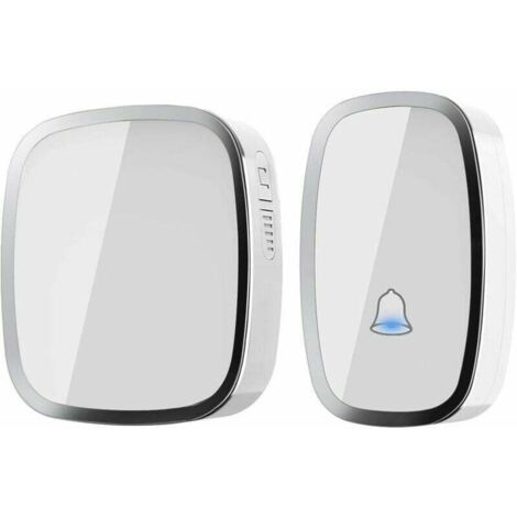 [NEVER USED] Door Bell, Waterproof Electric Wireless Chime with 300 Meter Range, Chime Kit with LED Flash and 36 Ringtones 4 Level Volumes for Emergency, Home, Hotel-One Transmitter and One Receiving  (1/4)