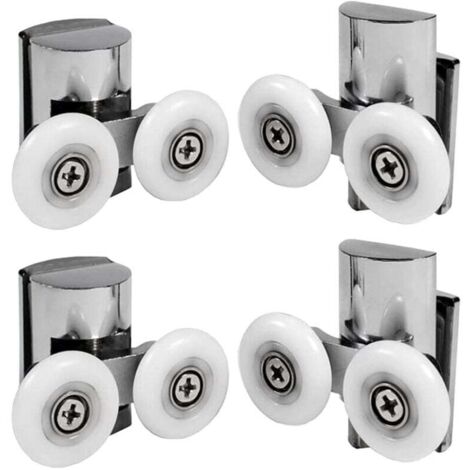 [NEVER USED] Pack of 8 rollers for shower doors 23mm replacement rollers for shower cubicle door shower cubicle rollers 4 upper rollers and 4 lower rollers (1/4)