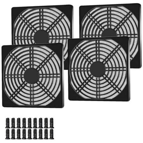 [NEVER USED] Pack PC Case Fan Dust Filter with Screws, 120mm × 120mm PC Case Fan Dust Filter Mesh Cover, Computer Dustproof Fan Protector Dust Filter Cover (1/4)