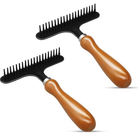 [NEVER USED] 2Pcs Carpet Rake, Handheld Carpet Rake for Fluffing ...
