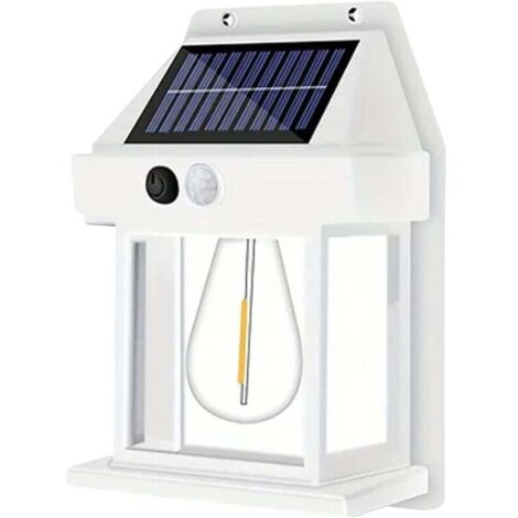 [NEVER USED] Solar Light Outdoor, Solar Lights Outdoor 3 Modes Waterproof IP65 Motion Sensor for Garage, Garden, Patio, Pathway (White) (1/4)