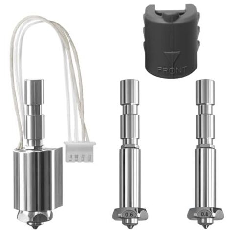 [NEVER USED] All-in-one Extruder Hoend Kit for Kobra 3 Max (Pre-installed 0.4 Nozzle) with 2 Replaceable Throats & Hardened Steel Nozzles (0.6 & 0.8), High Flow Quick Change Hotend Kit for Cobra 3 Max