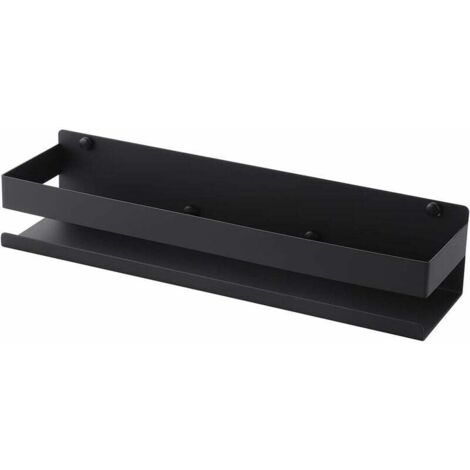 [NEVER USED] Shower Shelf Black, Bathroom Shelf Wall Mounted, Shower Caddy Screw Mounted Stainless Steel 40CM (1/4)