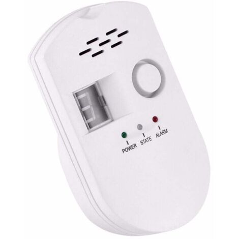 [NEVER USED] LPG/Natural Gas/Coal Gas Leak Detector, Plug-in Sensor Monitor with Audible Alarm and LED Digital Display, (1/4)