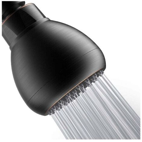 [NEVER USED] Shower Booster Shower Head, Leak-Proof Fixed Shower Head with Adjustable Swivel Joint, Black (1/4)