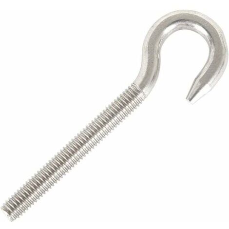 [NEVER USED] M10 Hook Screw, Screw Ring Hook, 304 Stainless Steel High Hardness Hook Screw, Hanging Items, Screw Hook for Hanging Chandeliers Crafts, 5pcs (1/4)