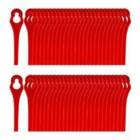 [NEVER USED] Pack of 100 PA6 Replacement Blades compatible with Florabest Trimmer LIDL FRTA 20 A1, FAT 18B2, FAT 18B3 (1/4)