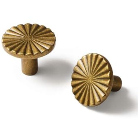 [NEVER USED] Pieces Bronze Cabinet Knobs Kitchen Solid Round Dresser Drawer Knobs Simple Cabinet Hardware for Cabinet Drawer Pulls Zinc Alloy Furniture Knobs (1/5)