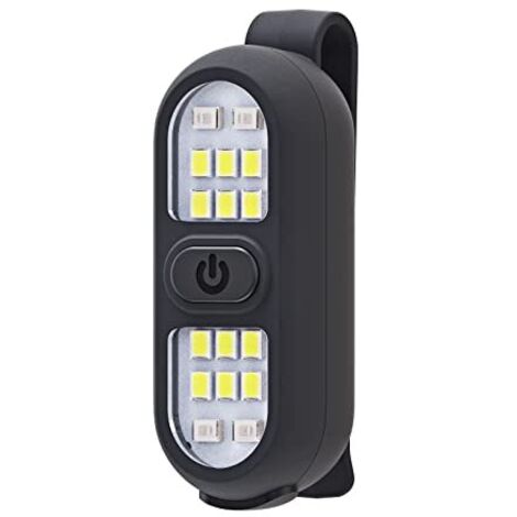 Clip-on Flashlight, Running Light for Runners, Rechargeable Safety Lights for Night Walking, Hands-Free Lamp, Portable LED Work Light, Flashing Warning, Camping