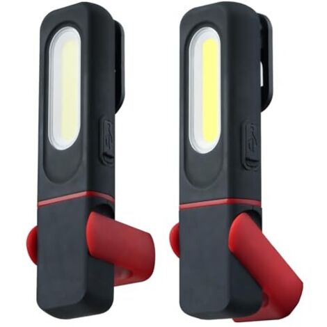 [NEVER USED] Wigearss 2-Pack USB Rechargeable Magnetic Workshop Flashlights, Portable COB LED Flashlight (1/5)