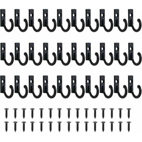 [NEVER USED] Small vintage hooks, wall mount for key holder, hanging hooks, jewelry hooks, key hooks for clothes, coat hooks, coat hooks with screws, coat hooks for wall mounting, bathroom, kitchen (1/4)