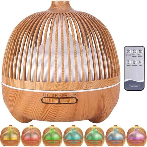 [NEVER USED] Essential Oils Diffuser, 550ml Ultrasonic Humidifier Aromatherapy Diffuser with 7 Colors Electric Aromatherapy LED Lights, Super Quiet, Home, Office, Bedroom, Spa (1/4)