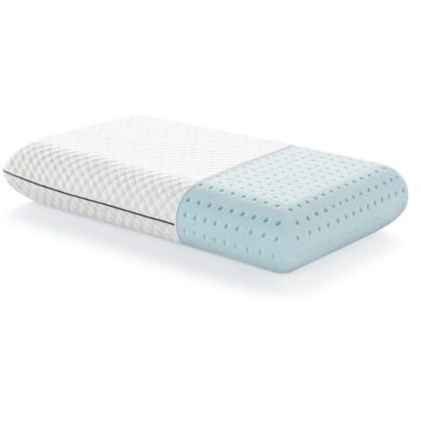 [NEVER USED] Memory Foam Pillow 40x60 cm – Infused with Cooling Gel – Breathable Cushion – Washable Cover – Memory Foam Pillow, White