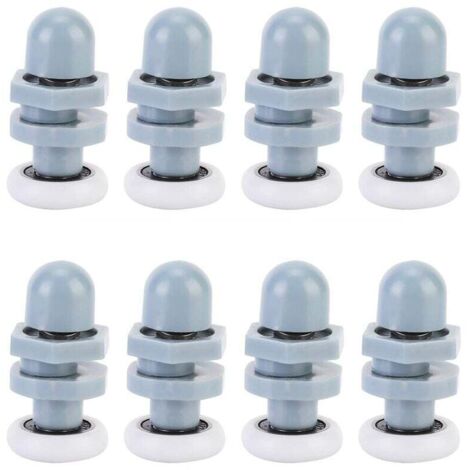 [NEVER USED] pieces wheel rollers, shower door rollers, durable plastic sliding roller track door wheel, bathroom glass door for bathroom spare parts, sliding door wheels (20 mm) (1/4)
