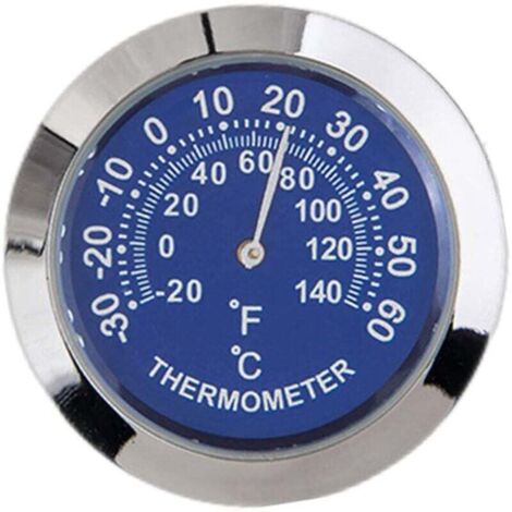 [NEVER USED] Car Auto Vehicle Thermometer/Hygrometer Clock Mini Small Classic Dashboard Thermometer Car Cool Decoration Metal Alloy (1/4)