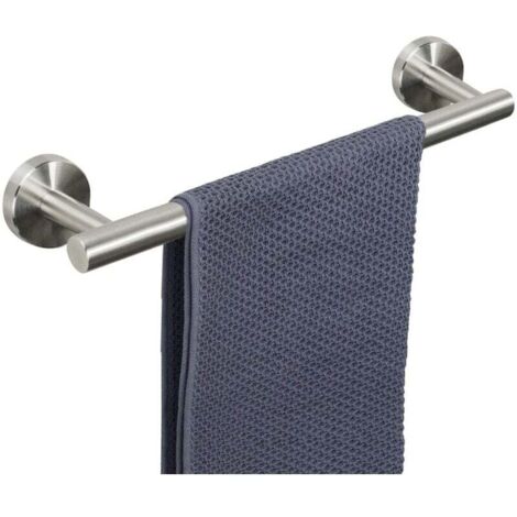 [NEVER USED] Towel holder silver 40cm towel rail made of stainless steel wall mounting towel hook for bathroom kitchen toilet (1/4)